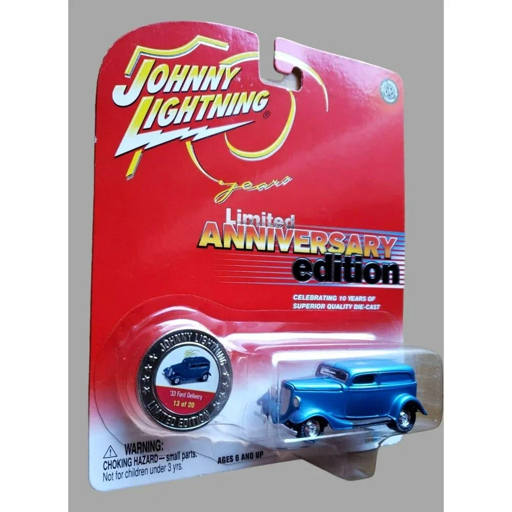 2004 Johnny Lightning '33 FORD DELIVERY Blue Real Wheels Serie 10 Years Ltd Ed.